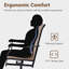 High Back Textilene Sling Swivel Rocking Patio Dining Armchairs (Set Of 6)