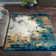 Kohn Machine-Woven Abstract Blue/Yellow/Beige Area Rug