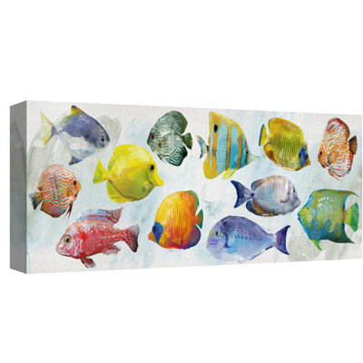 « tropical swim »-sans cadre, reproduction d’art sur toile