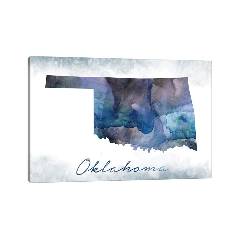 Oklahoma State Bluish - Wrapped Canvas Print, 20.32 cm H x 30.48 cm W