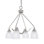 Odyssey Downlight 4 Light Chandelier Shown With 5" Clear Ribbed Glass