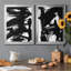 «Black Bamboo I», ensemble de 2 impressions sur toile encadrées-1721847122-1721847123