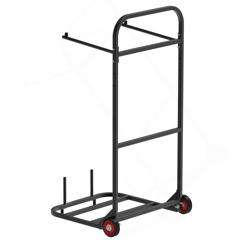 Folding Chair Rack Cart For 10 Chairs Of 100 LBS Push-Style Chair Dolly