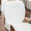 Chaise de bureau pivotante en similicuir inclinable et réglable en hauteur avec design en bois courbé-1603056805
