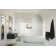 Maven 34 in. x 66.75 in. Frameless Arched Fluted Single Fixed Bath Panel