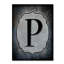 « letter p », art textuel sur toile tendue-21938932