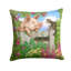  Coussin 14 "Cochon à la porte avec le chat-1098881173