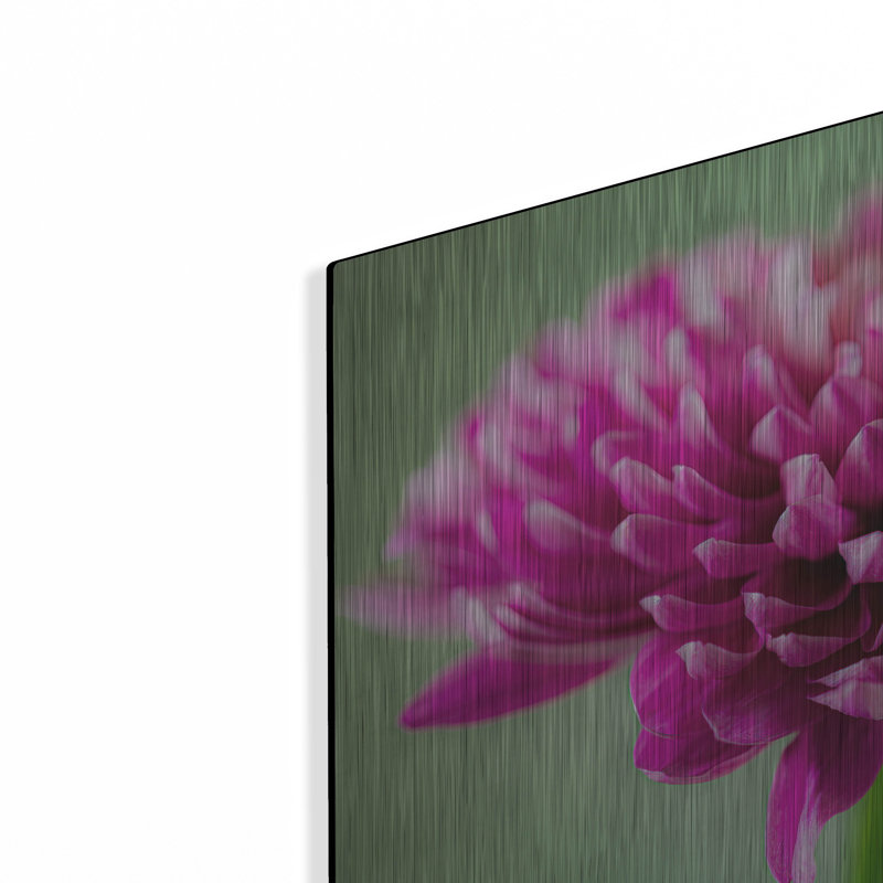 Latitude Run® «Mums The Word» par Pamela Plummer, art mural en métal, H 12 po x l 16 po