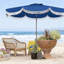 Parasol de patio 8 pi avec manivelle, 8 baleines et bouton poussoir inclinable | Idée de cadeau