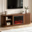 Meuble télé avec foyer Mid-Century-976562798