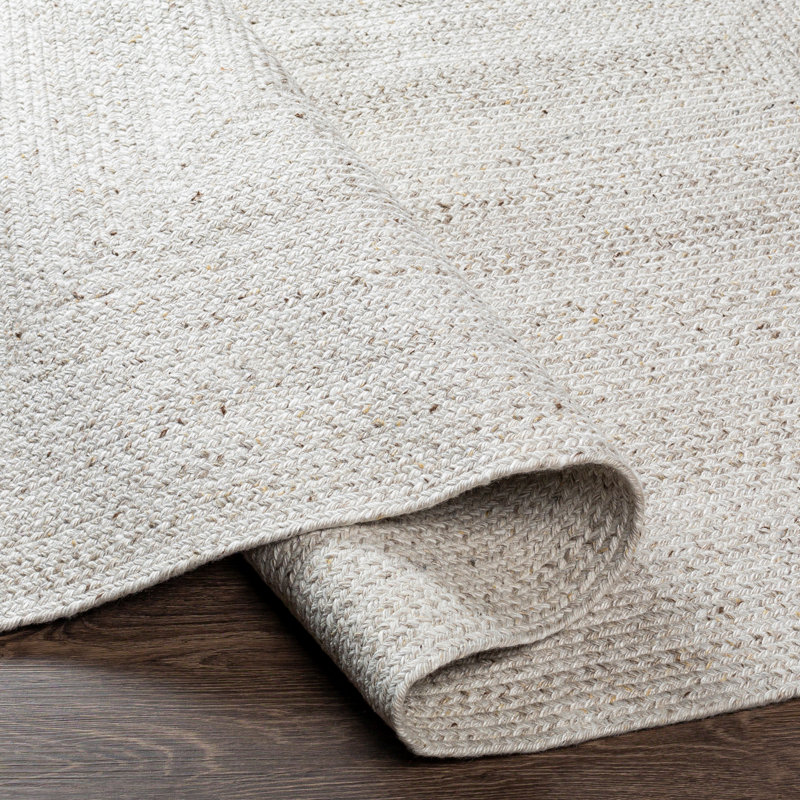 Tapis intérieur / extérieur tissé à plat à la main Hinton, Oval 6 pi x 9 pi