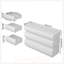 Commode 6 tiroirs pour chambre à coucher, commode moderne sans poignée avec rangement spacieux et design durable