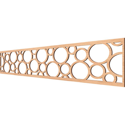 46 5/8"W x 8"H x 3/8"T Hemingway Fretwork Moulding, Hickory