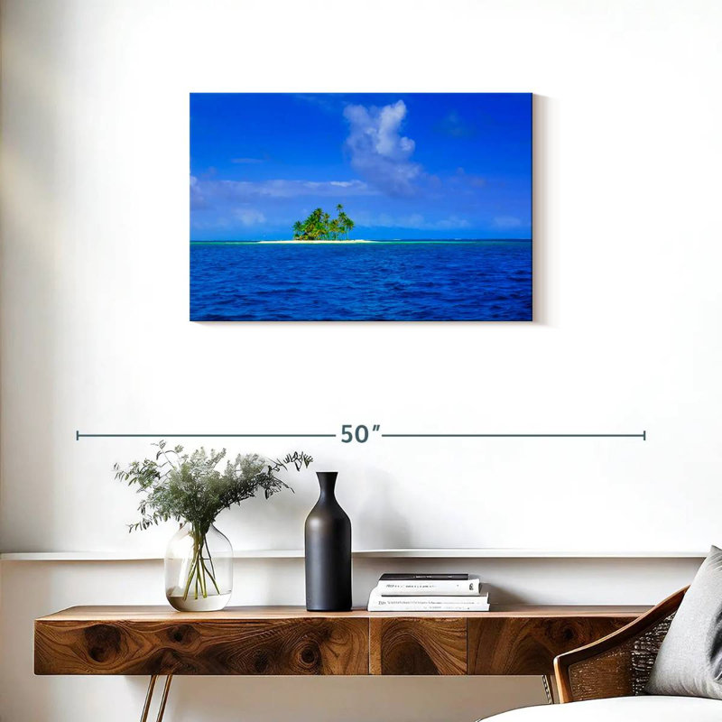Gillard San Blas - bleu océan, H 20 po x l 30 po
