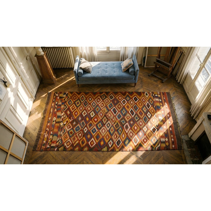Antique Kilim Afghanistan Flat Weave Rug