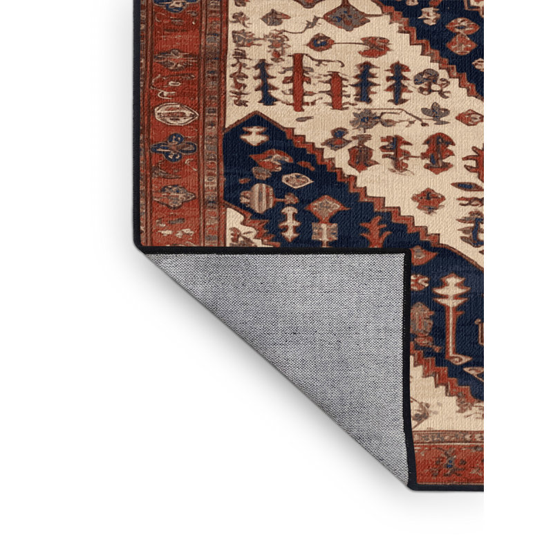 Tapis brun lavable à la machine, Rectangle 6 pi x 9 pi