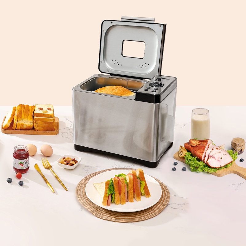 2LB 19-in-1 Bread Maker Automatic Compact Dough Machine Nonstick 3 Crust Colours