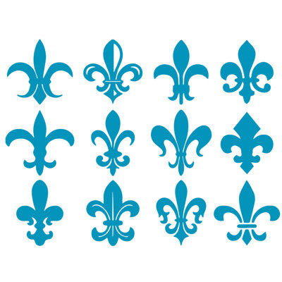 Décalcomanie murale motif fleur du lis