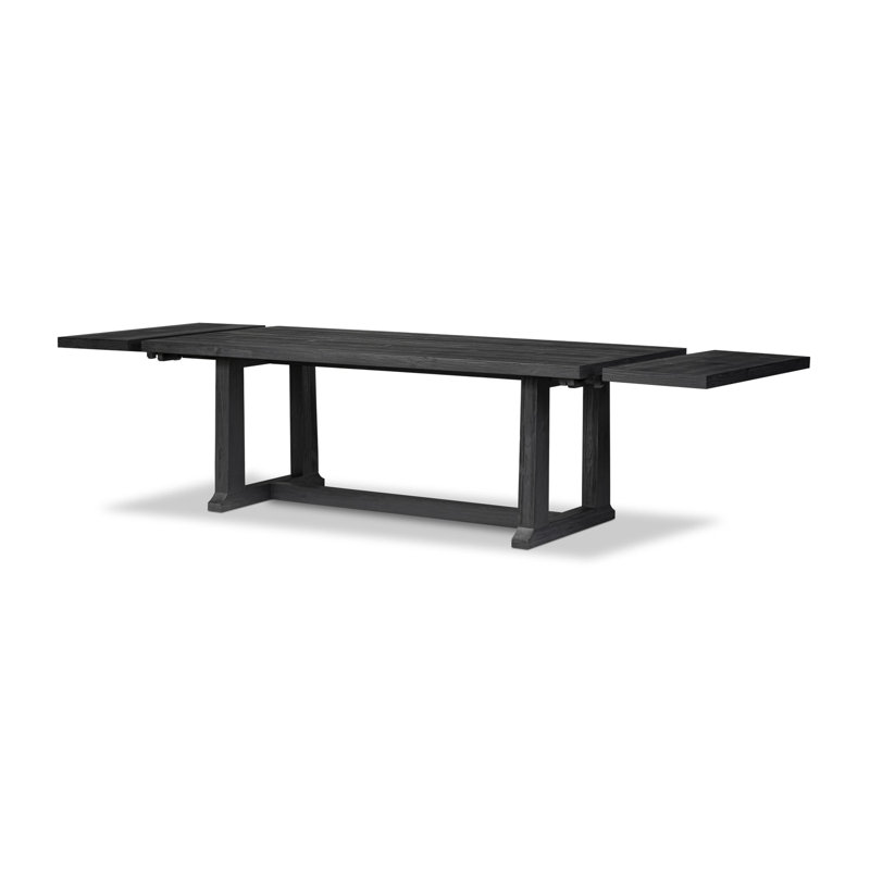 Otto Pine Wood Dining Table, Black