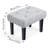 Light Gray Square Stool