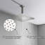 Système de douche au plafond en nickel brossé 16 pouces avec pomme de douche à effet pluie et douchette à main