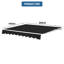 Dakota Fields Polyester Cover Retractable Patio Awning-1491961899-1491961898