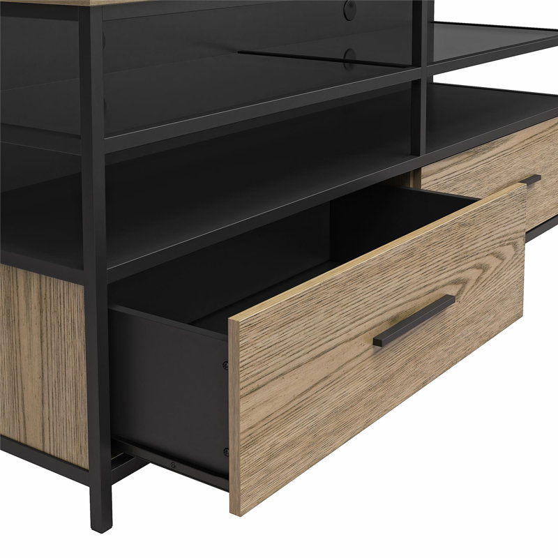 Alhamdi 59.6'' Media Console, Sterling Oak