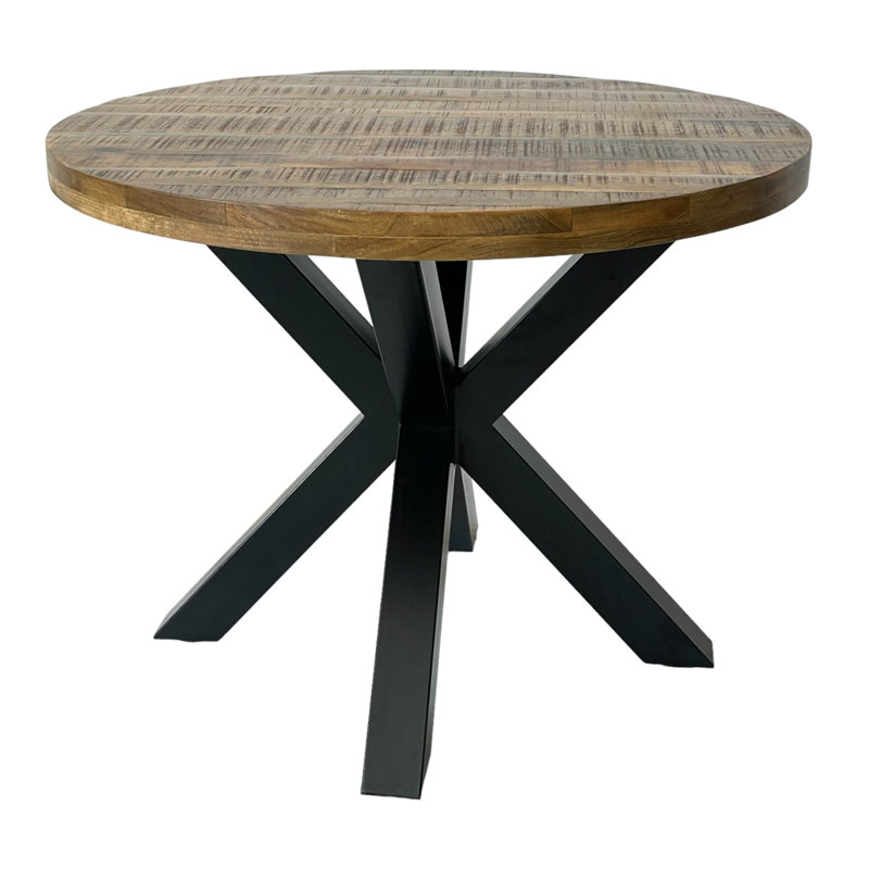 Whittemore Solid Mango Wood Round Dining Table ( 3 Sizes ), H76 x L100 x W100 cm