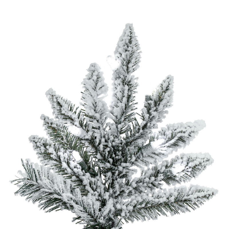 Utica Flocked Fir Artificial Christmas Tree, 7.5'