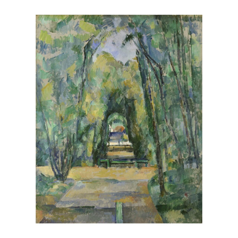 Avenue à Chantilly, Paul Cézanne, estampe numérique, H 20 po x l 16 po