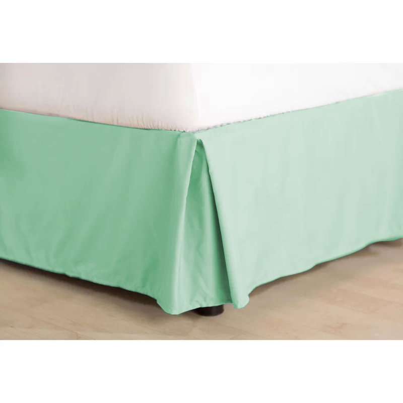 14" Soft Microfiber Bed Skirt - Basics by Wayfair™, California King, Sea Foam