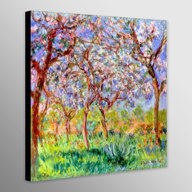 Spring In Giverny by Claude Monet - Wrapped Canvas Art Prints, 97mH x 97cm W x 4cm D