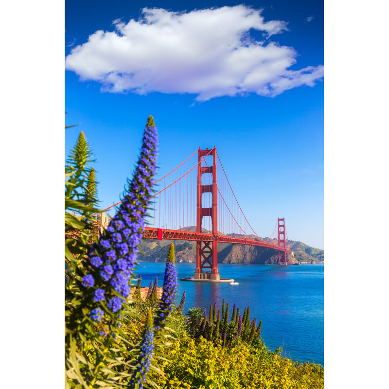 Perpetue Golden Gate Bridge 1 Piece Wrapped Canvas Wall Art, 30cm H x 20cm W x 3.8cm D