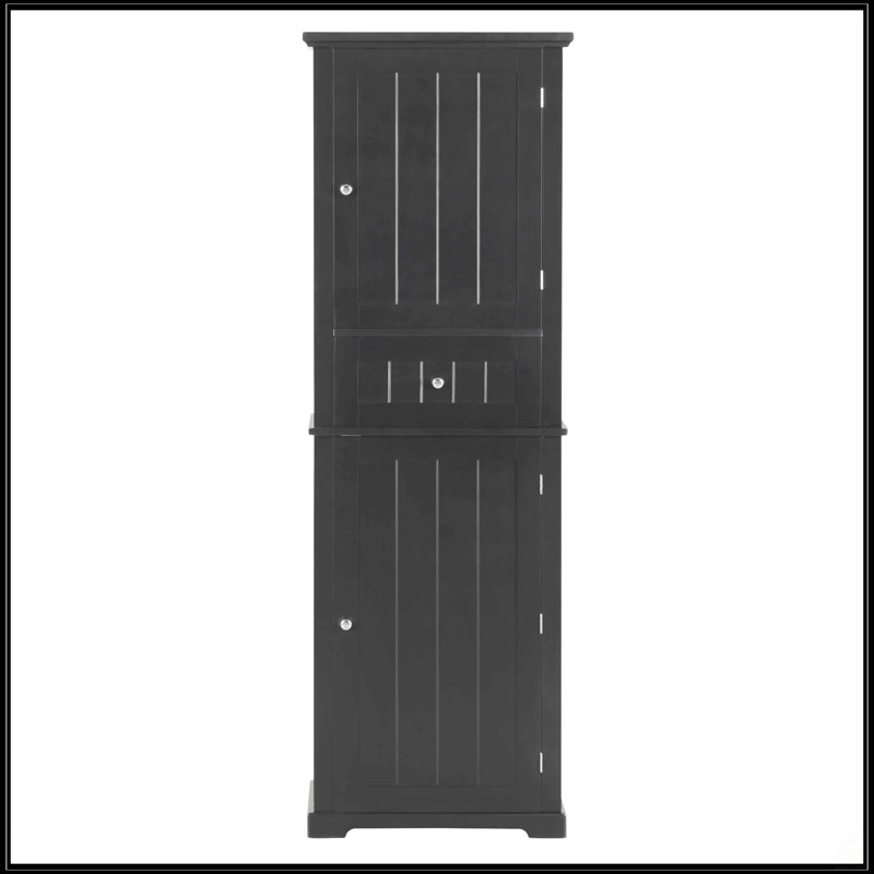 Grande armoire de rangement pour salle de bain, Black