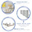 3 Piece U-Shaped Floating Shelf