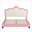 Lit plateforme double en bois de peuplier rembourré pleine grandeur, sans sommier tapissier, capacité 500 lb pour la chambre à coucher-358897074-358897075
