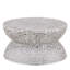 Table basse de style moderne 32 po en métal argenté argenté-130159624