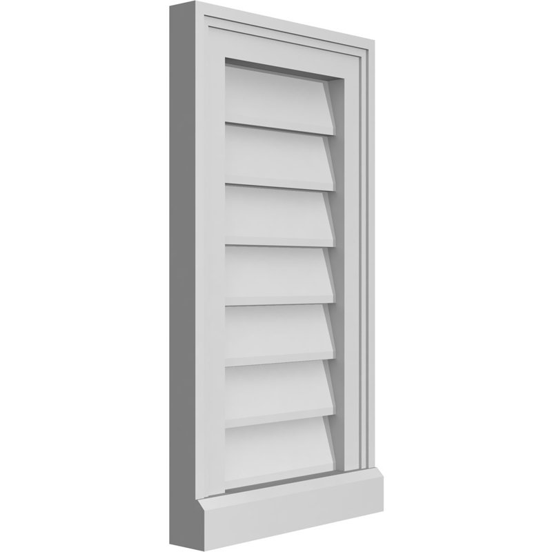 Cadre de seuil Brickmould, brun clair apprêté, H 22 po x l 12 po x P 2 po