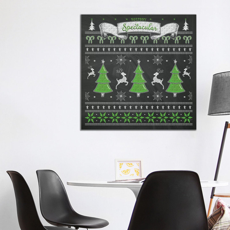 Holiday Sweater II by Andi Metz - Wrapped Canvas Gallery-Wrapped Canvas Giclée, 93.98 cm H x 93.98 cm W x 1.91 cm D