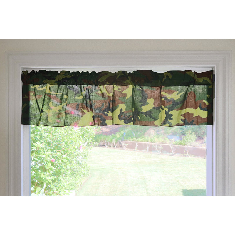 Cantonnière sur mesure en mélange de coton de 58 po Tayber, L 58 po x L 32 po