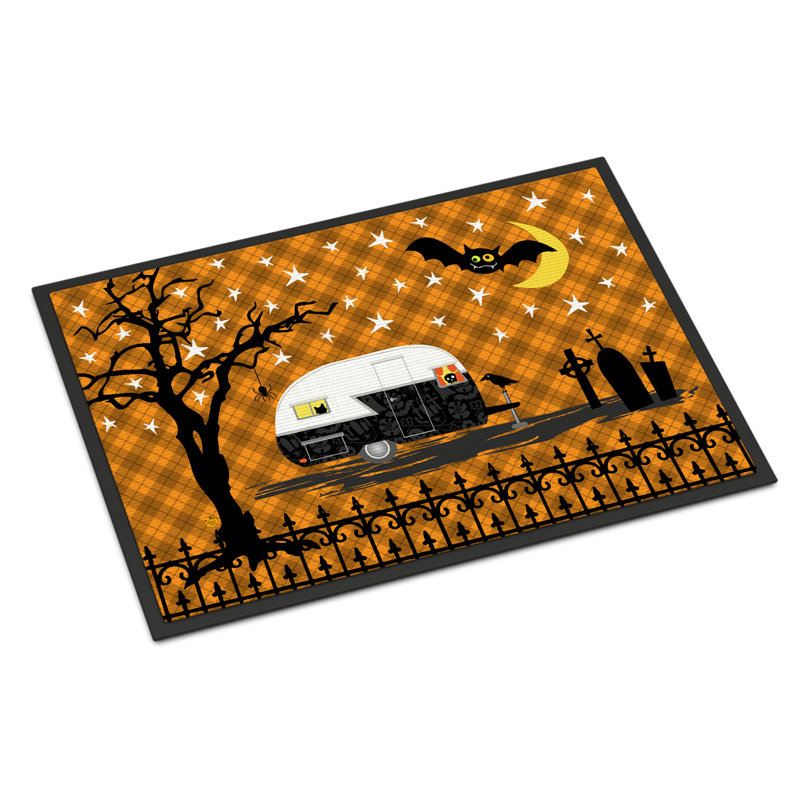 Tapis de porte d’intérieur anti-dérapant Eila, Rectangle 1 pi 6 po x 2 pi 3 po
