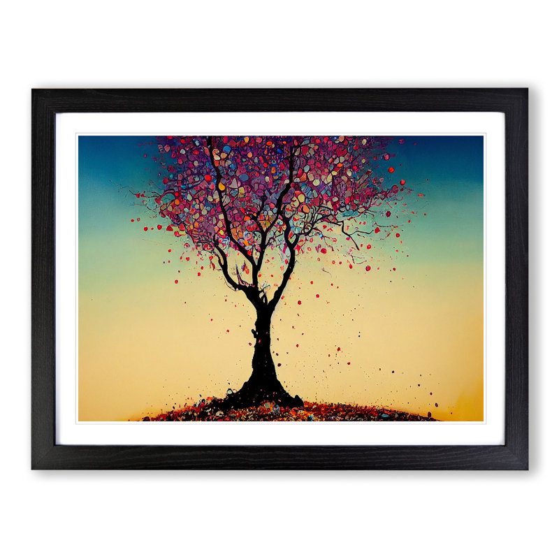 Soulful Tree - Framed Print, Black, 34cm H x 46cm W x 2cm D