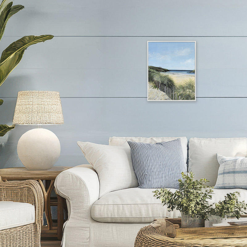 Estampe numérique Serene Beach, conception de Georgie Harrison, H 14 po x l 11 po