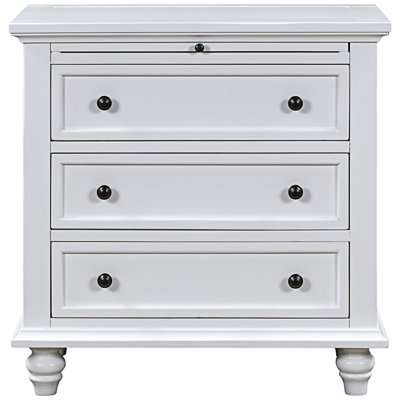 Armoire de rangement à 3 tiroirs, table de bout avec plateau coulissant, armoire d'entrée, armoire d'appoint