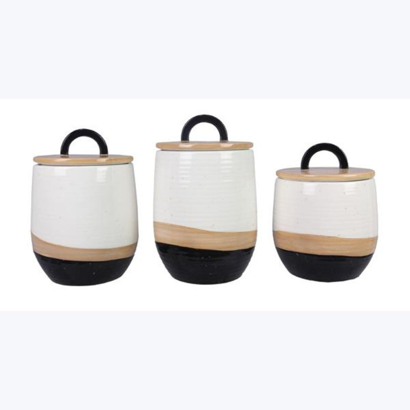 Ceramic Country Canister Set