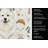 Cream Samoyed Coffee Bar Kitchen Towel-1168063301
