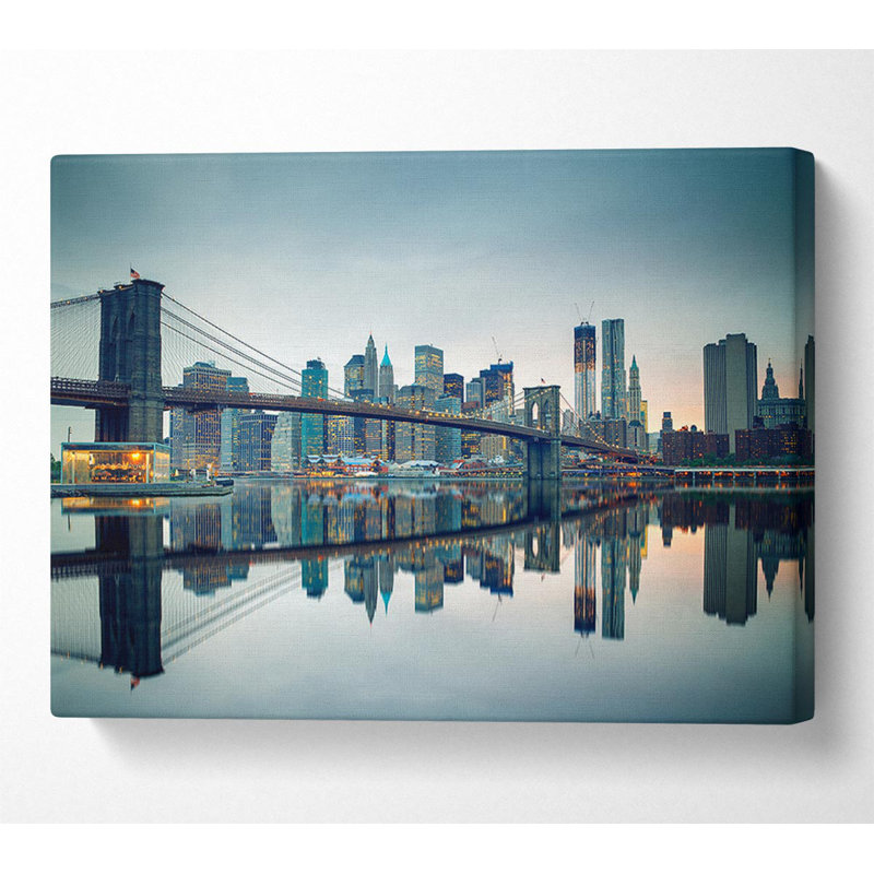 Reflections Of New York - Wrapped Canvas Print, 66cm H x 106.6cm W