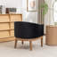 Fauteuil avec pieds en bois massif-131080926