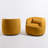 34" Wide Velvet Upholstered Swivel Armchair (set Of 2)-466167823