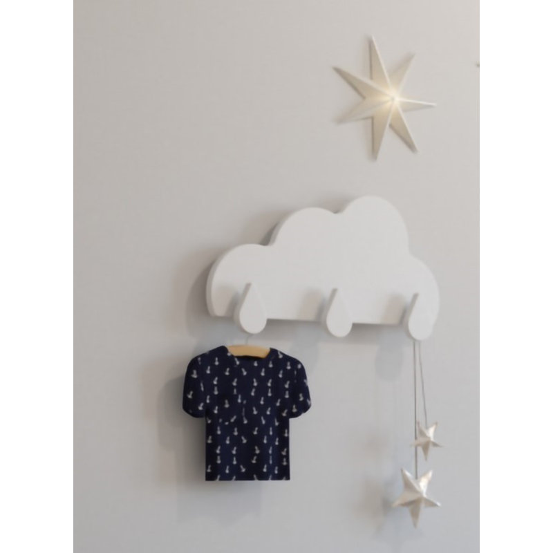 Current 3 - Hook Wall Mounted Coat Rack